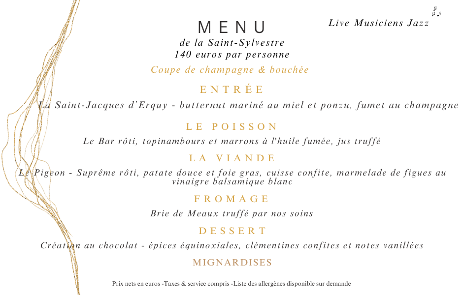 Une soirée inoubliable pour célébrer la Saint-Sylvestre