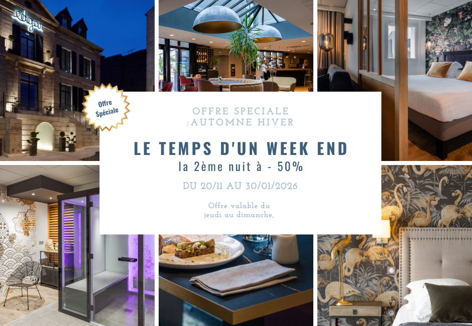 Échapée belle automne-hiver – 2ème nuit à -50%
